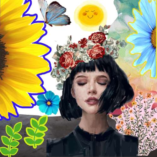 cắt ghép collage art