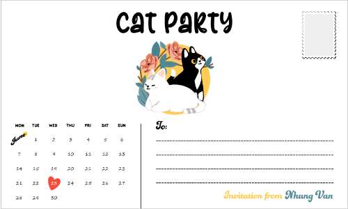 Bài Thi Giữa Kì - Postcard (Mặt trước và Mặt sau)