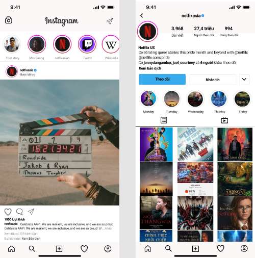Thiết kế lại 2 màn hình app Instagram