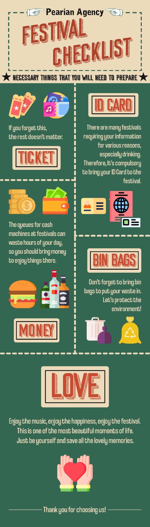 Festival Checklist Infographic