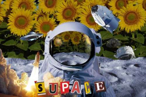 supace collage art