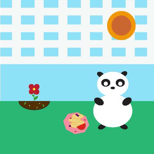 picnic với panda 