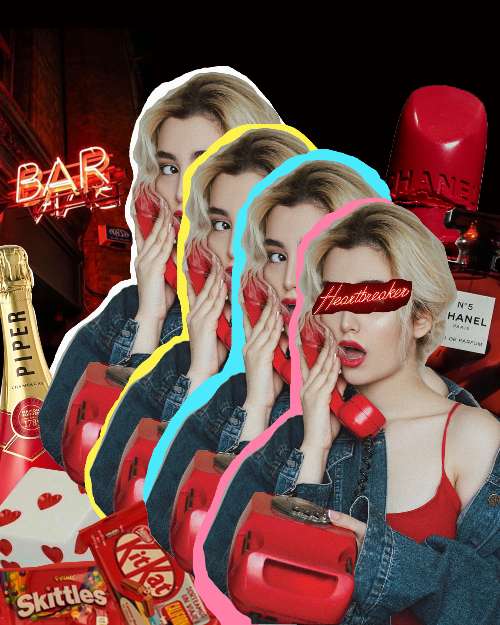 Heartbreaker ( collage art )
