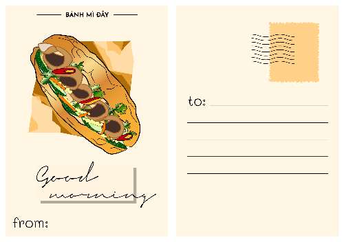 food postcard