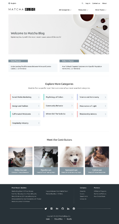 Landing Page Design
