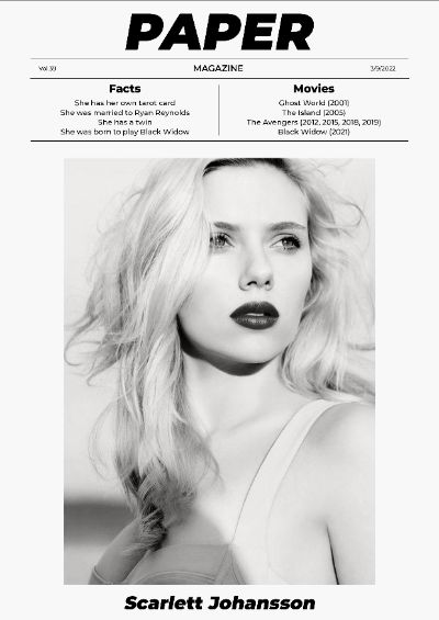 Paper Magazine - Scarlett Johansson