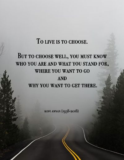 To live is to choose