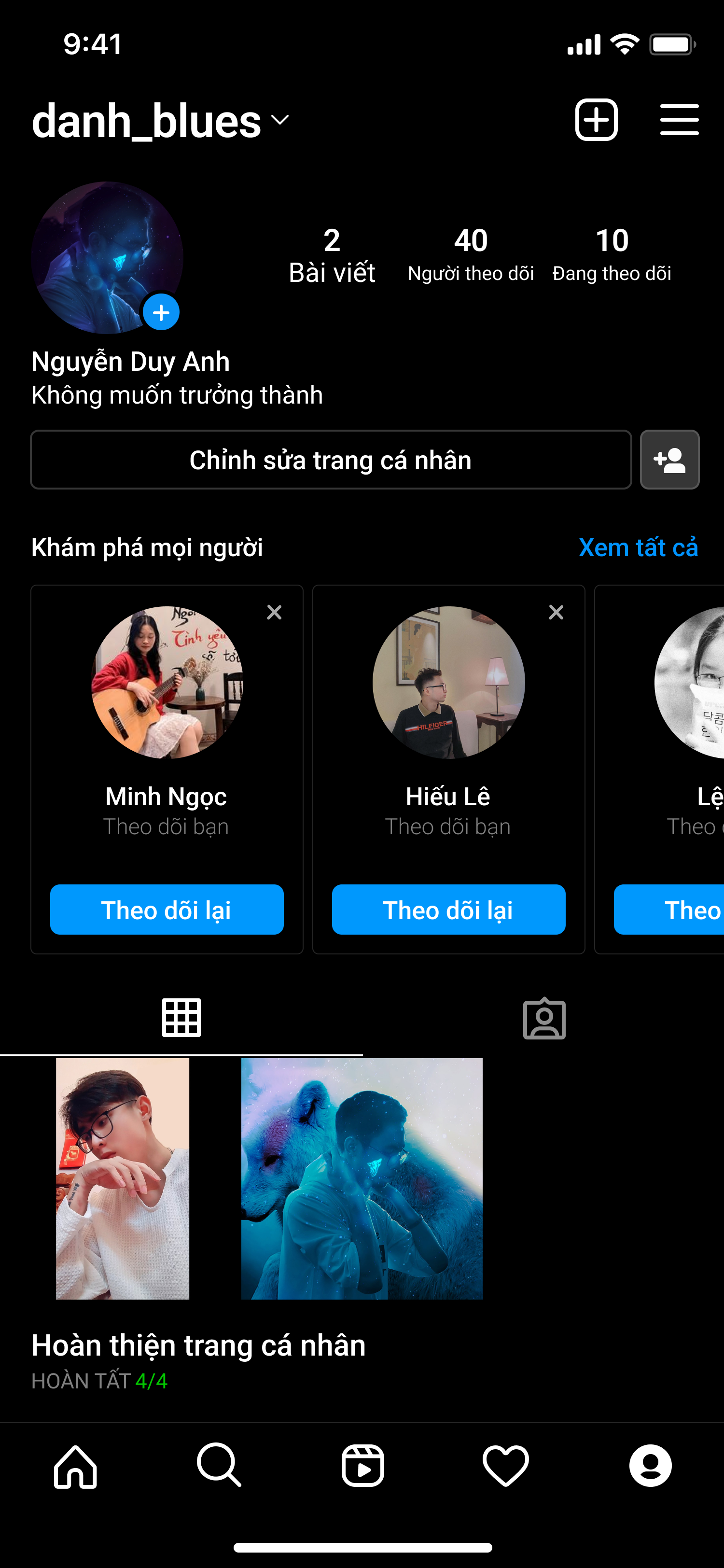 Duy Anh nộp bài tập về nhà buổi 1