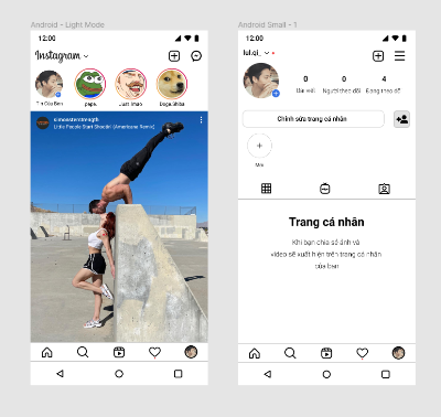BTVN buổi 1: Redesign newfeed và Profile Instagram