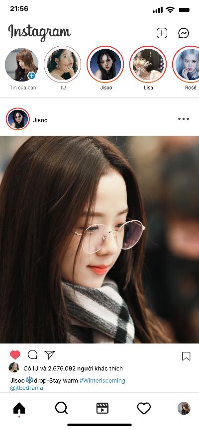 Le Nhu Quynh - Instagram Newfeed & Profile Screen - BTVN B1