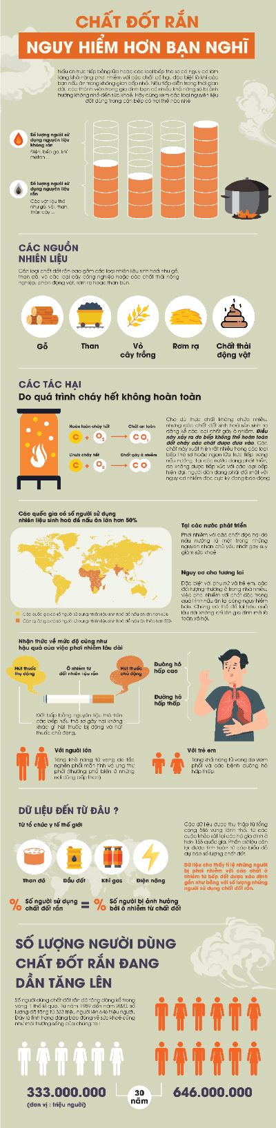 Infographic Chất đốt rắn