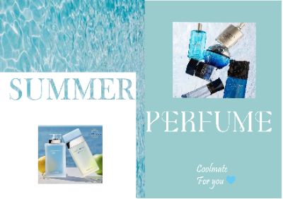 Layout design perfume