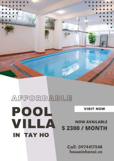 Pool Villa For Summer 2022 in Hanoi