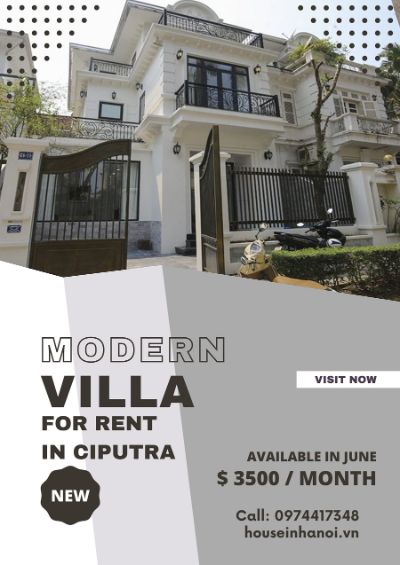 Great Villa For Rent in Ciputra