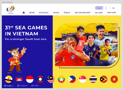 BTVN Buổi 3 - Hero Header Sea Games 2022