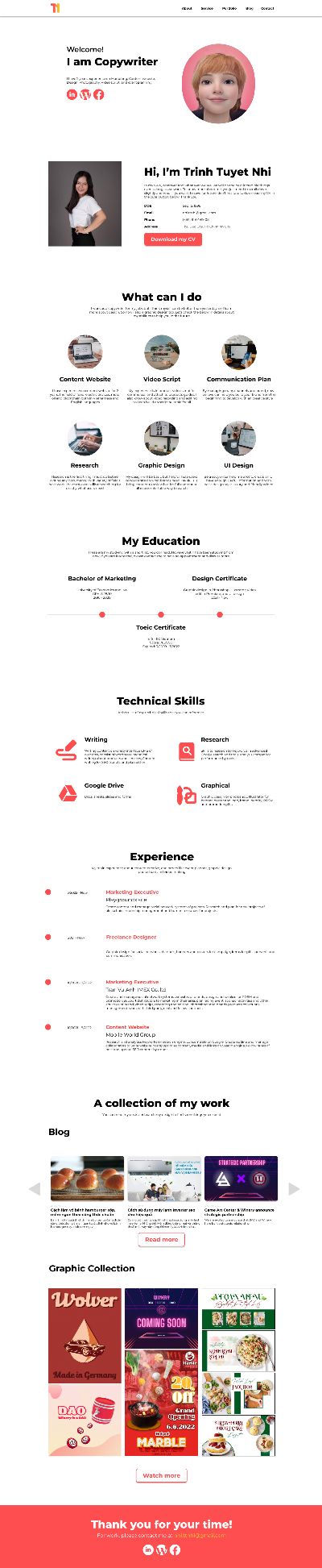 BTCK - Individual Landing page UI