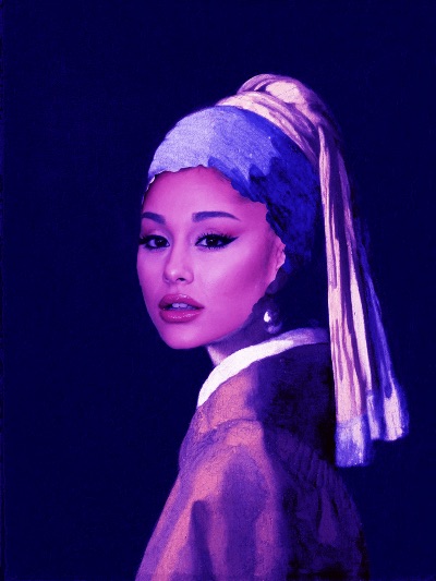 Ariana with a pearl earring