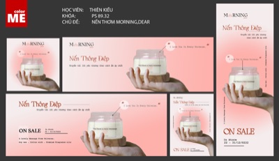 Bài Final Nến Thơm Morning,dear mock up