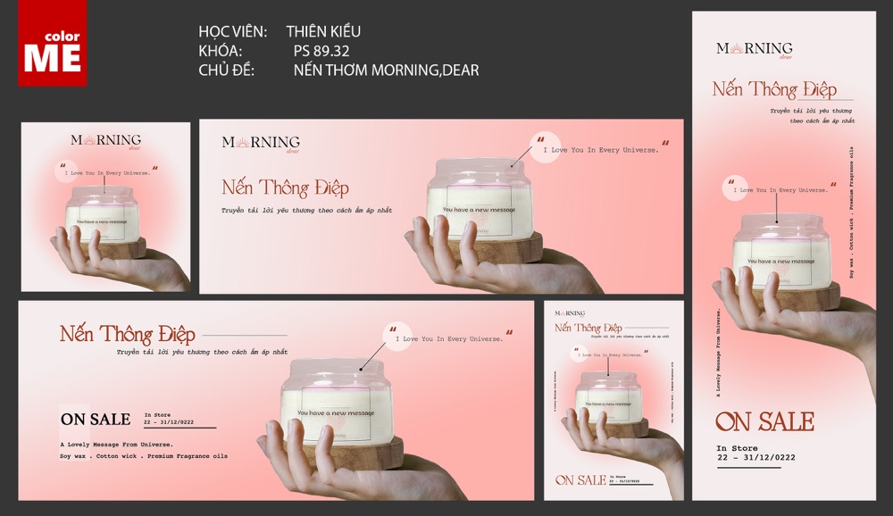 Bài Final Nến Thơm Morning,dear mock up