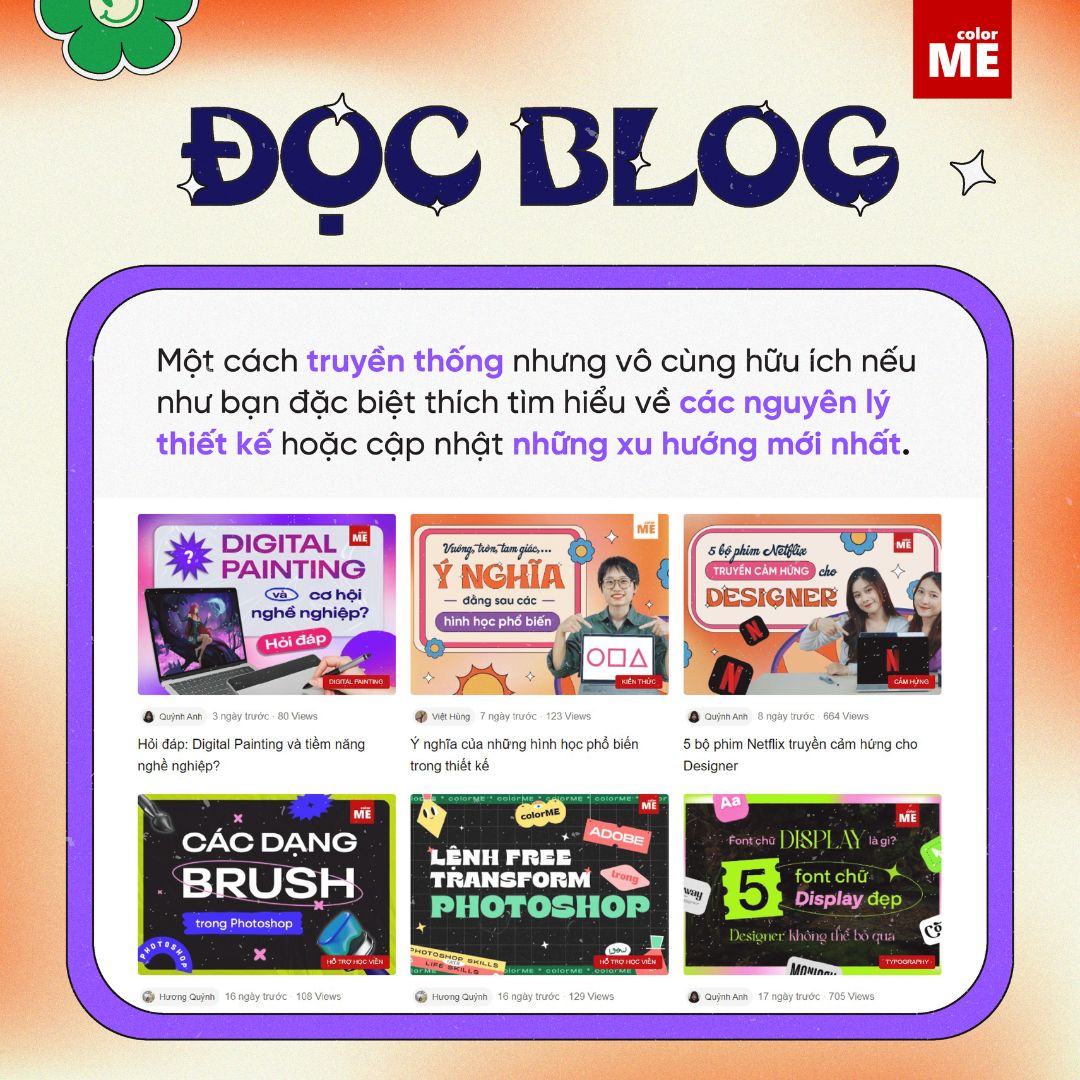 Đọc blog là một trong những cách tìm cảm hứng thiết kế hiệu quả nhất với người mới bắt đầu