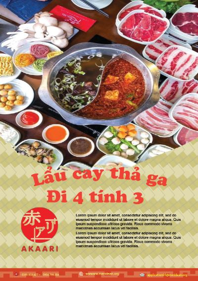 poster gthieu đồ ăn mới