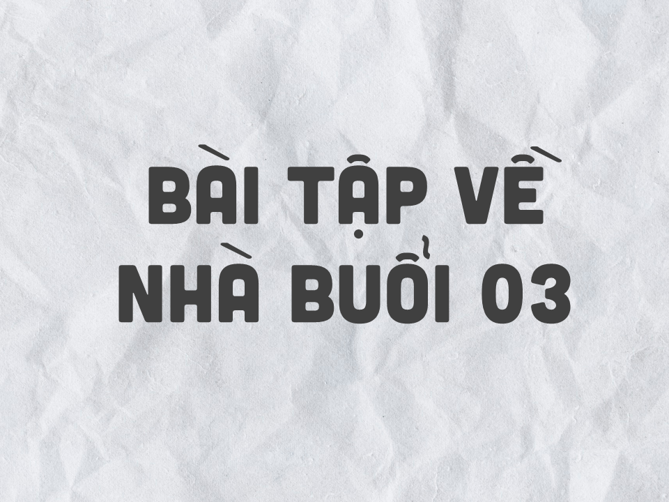 Bài tập màu