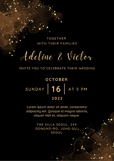 Wedding invitation