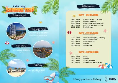 BTCK - Cẩm nang Summer Trip