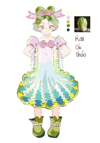 Em nhỏ cải thảo