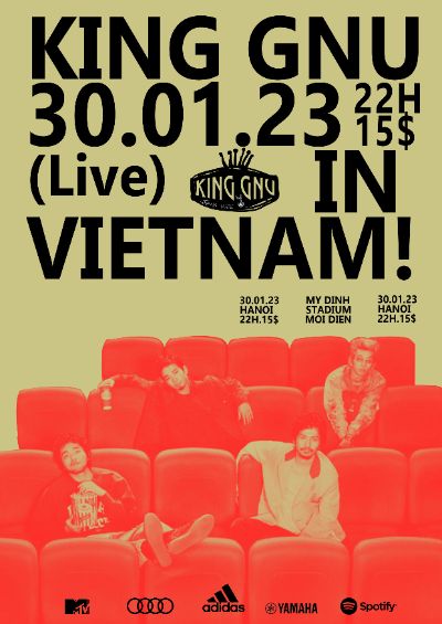 Poster concert King Gnu