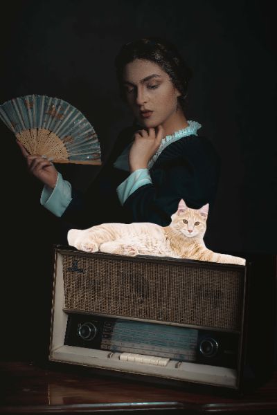 Woman & Cat