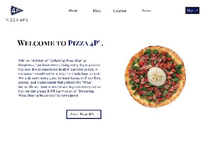 Homepage Pizza 4P's