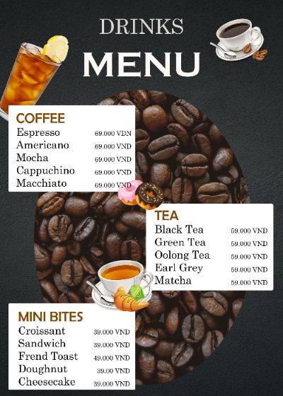 THIẾT KẾ MENU