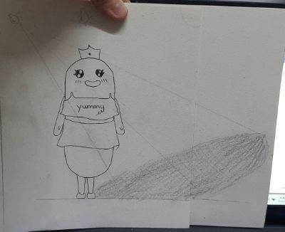 vẽ bóng cho mascot