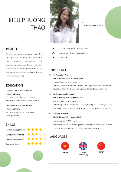 CV sửa lại