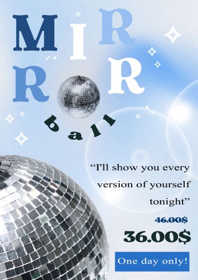 Poster sale off mirrorball