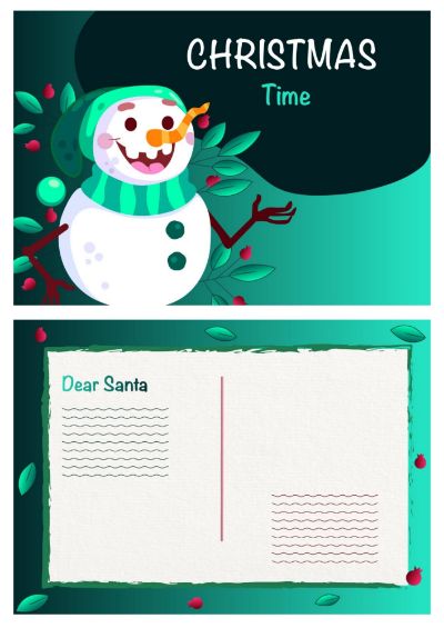 Christmas postcard