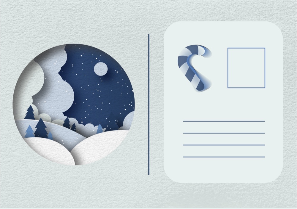 christmas postcard