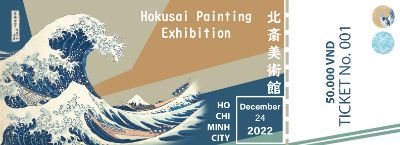 Vé triễn lãm tranh Hokusai