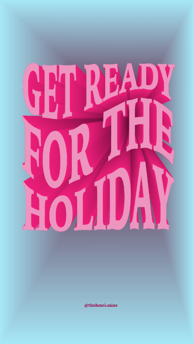 Get ready for the holiday