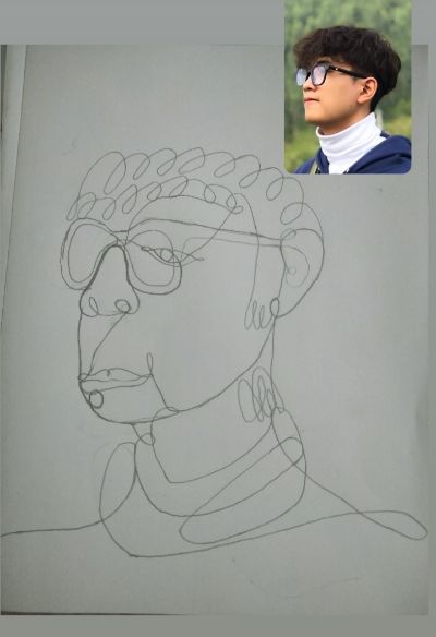 One line art thành viên trong nhóm ( Trung Thắng)