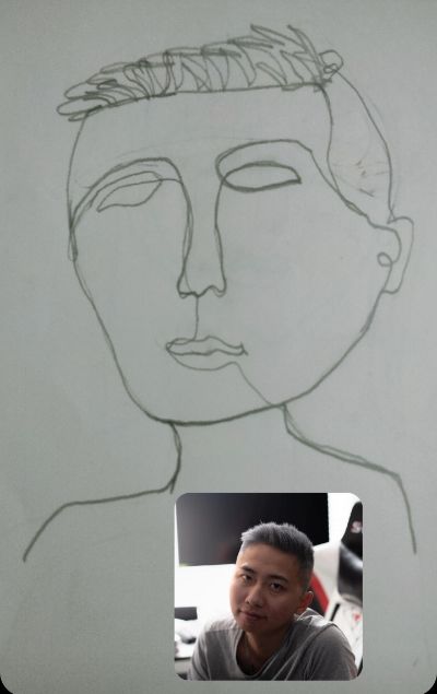 One line art thành viên trong nhóm (Thắng Nguyễn)