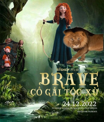 Cô gái tóc xù và lion king