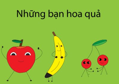 vẽ 3 loại trái cây bất kì