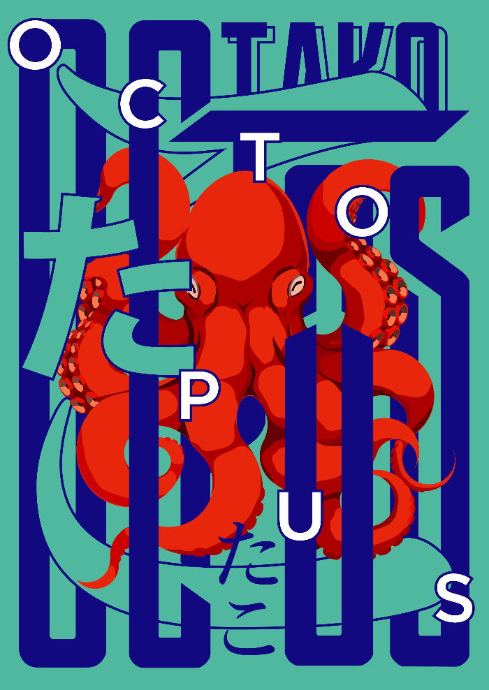 Octopus Typography Design