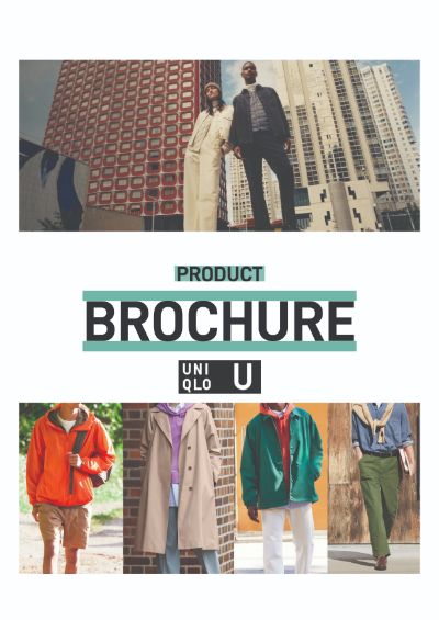 Brochure Uniqlo dựa theo mẫu tham khảo Burberry