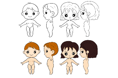 Tỉ lệ nhân vật chibi