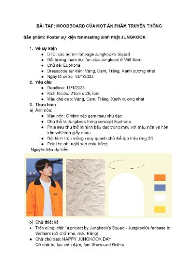 MOODBOARD BÀI TẬP CUỐI KÌ
