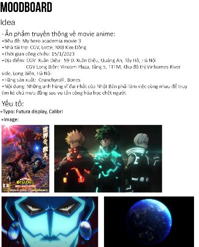 Moodboard truyền thông