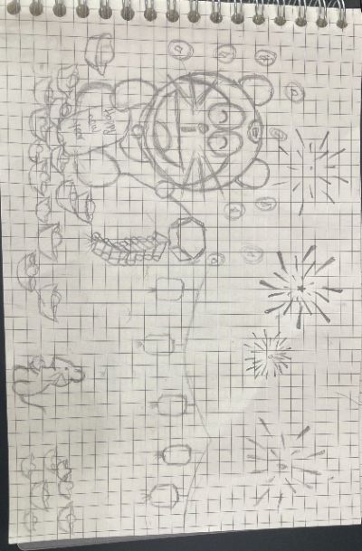 Tập sketch bố cục trên giấy